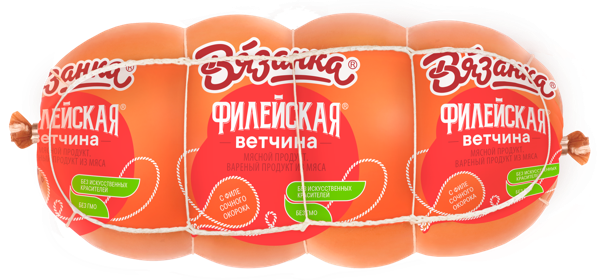 Изображение Ветчина вареная Вязанка филейская Стародвор колбасы п/а, 450 г