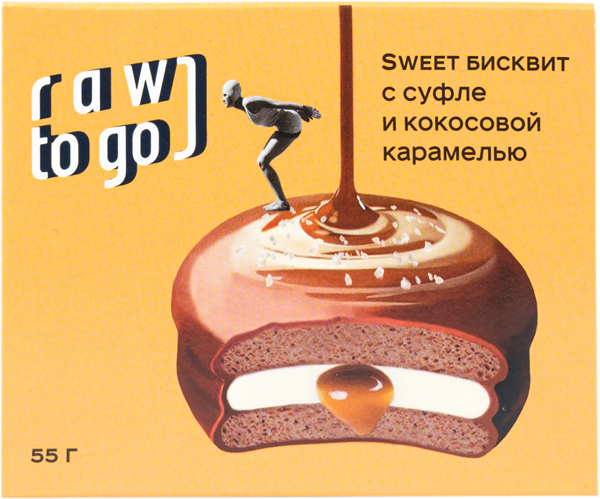 Изображение Печенье Рав ту гоу суфле кокосовая карамель Ду ит кор, 55 г