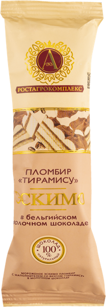 Изображение Мороженое пломбир эскимо А.РостАгроКомплекс тирамису РАМОЗ м/у, 65 г