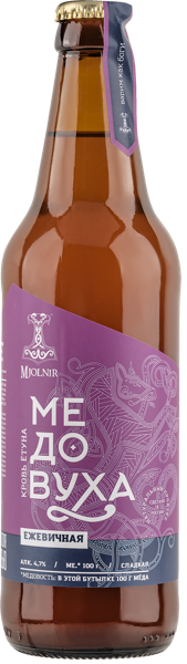 Изображение Медовуха Ежевика п/сл 4,7% Мьелнир кровь ётуна Традиции Предков с/б, 0,5 л