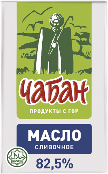Изображение Масло 82,5% сливочное Чабан несоленое Нальчикский МК м/у, 180 г