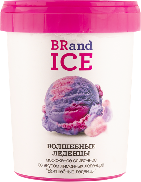 Изображение Мороженое сливочное Бренд Айс волшебные леденцы БРПИ п/у, 550 г