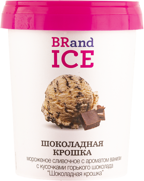 Изображение Мороженое сливочное Бренд Айс шоколадная крошка БРПИ п/у, 300 г