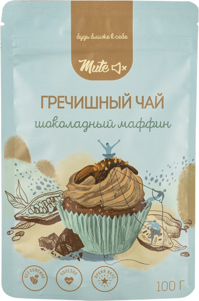 Изображение Напиток чайный гречишный Мьют шоколадный маффин Мьют м/у, 100 г