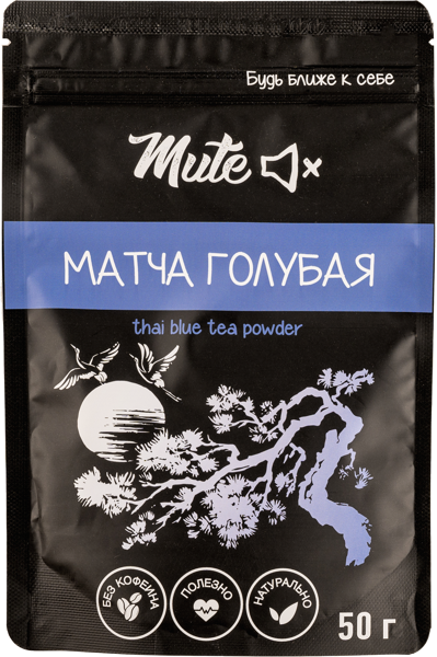 Изображение Чай голубой Мьют матча Мьют м/у, 50 г