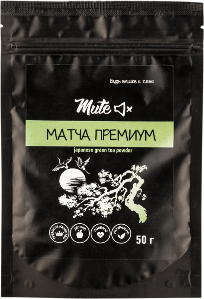 Изображение Чай зеленый Мьют матча премиум Мьют м/у, 50 г