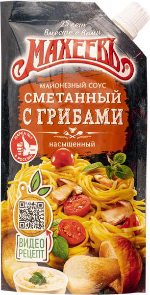 Изображение Соус майонезный Махеевъ сметанный с грибами Эссен продакшн м/у, 200 г