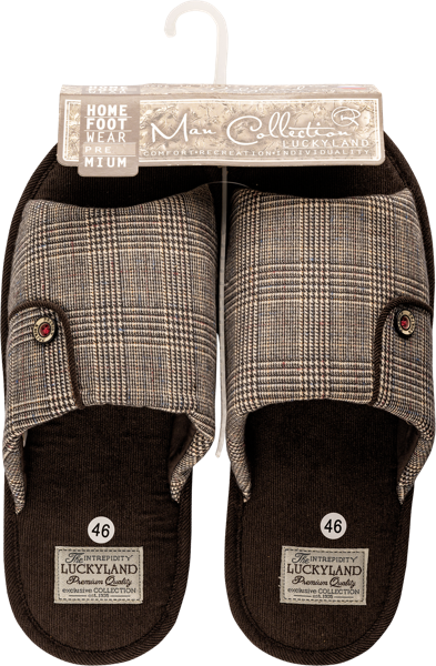Изображение Тапочки мужские домашние Лакки Лэнд 2996 M-NCH-O Степ-Трейд , 1 пара