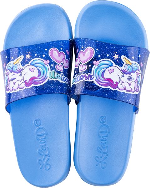 Изображение Пантолеты детские пляжные Лакки Лэнд 3487K-IS единороги Степ-Трейд , 1 пара