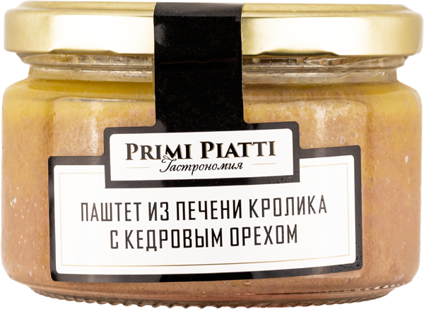 Изображение Паштет из печени кролика Прими Пьятти с кедровым орехом Шнейдерман Е.Е. ИП с/б, 180 г