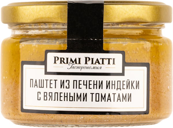 Изображение Паштет из печени индейки Прими Пьятти с вялеными томатами Шнейдерман Е.Е. ИП с/б, 180 г
