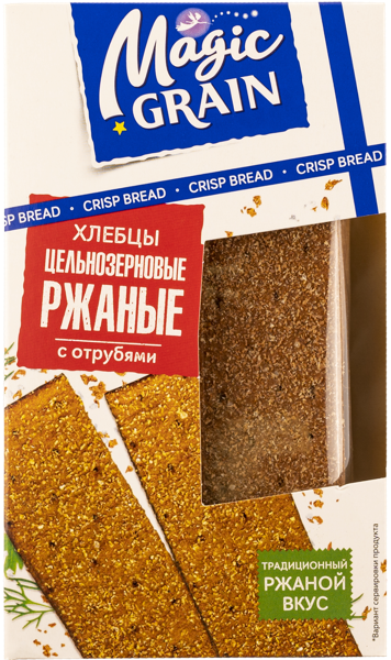 Изображение Хлебцы ржаные Мэджик Грэйн с отрубями Диал-К м/у, 160 г