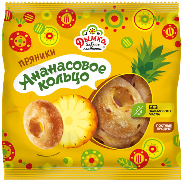 Изображение Пряники Пряничный домик ананасовое кольцо Дымка КФ м/у, 400 г
