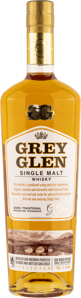 Изображение Виски солодовый Грэй Глен сингл молт 5 лет Ладога с/б, 0,7 л
