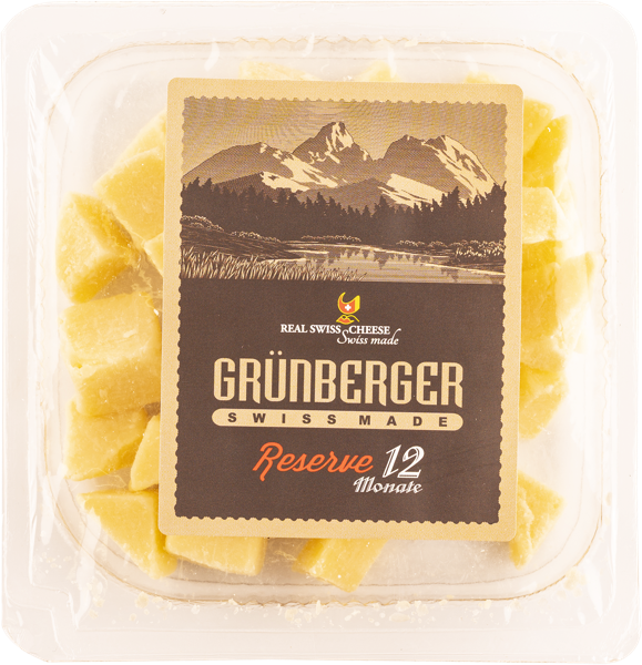 Изображение Сыр 50% твердый колотый Риал Свисс Чиз грюнбергер 12 мес выдержк Продлайн п/у, 100 г