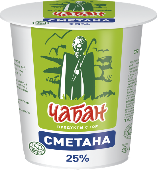 Изображение Сметана 25% Чабан Нальчикский МК п/б, 400 г