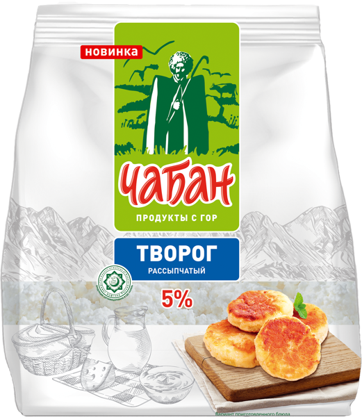 Изображение Творог 5% Чабан Нальчикский МК м/у, 350 г