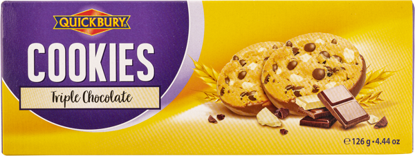 Изображение Печенье Квикбери тройной шоколад Квикбери кор, 135 г