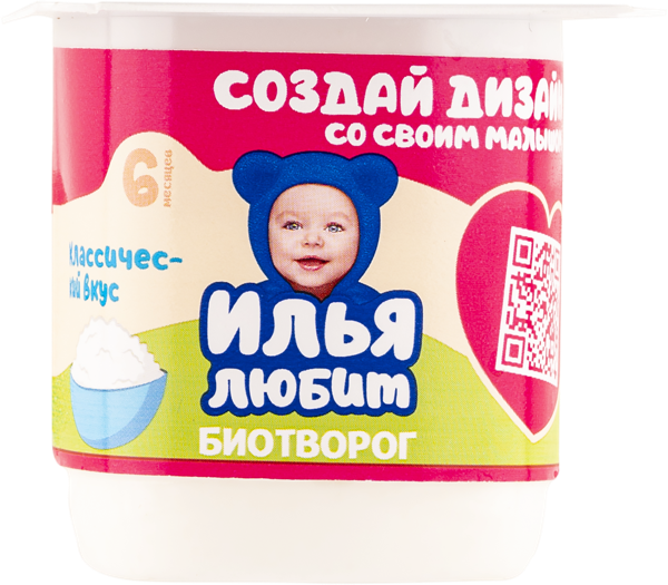 Изображение Биотворог 4,5% с 6 месяцев Тема Эйч энд Эн п/б, 95 г
