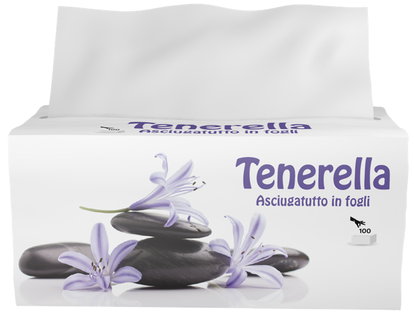 Изображение Салфетки 3х сл Тенерелла косметические Толентино м/у, 100 шт