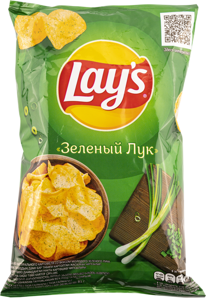 Изображение Чипсы картофельные Лейс зеленый лук Фрито Лей м/у, 70 г