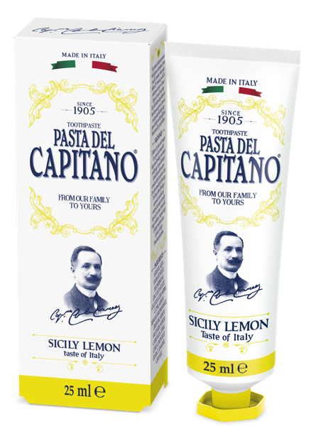 Изображение Зубная паста от налета Дель капитано 1905 сицилийский лимон Фармасьютичи к/у, 25 мл