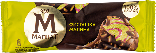 Изображение Мороженое сливочное эскимо Магнат фисташка с малиной Юнилевер Русь м/у, 65 г