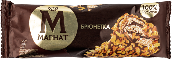 Изображение Мороженое сливочное эскимо Магнат брюнетка с орехом кешью Юнилевер Русь м/у, 67 г