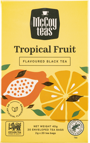 Изображение Чай черный в пакетиках Маккой тропические фрукты Маккой Цейлон кор, 20*2 г