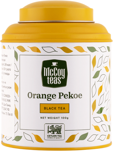 Изображение Чай черный Маккой оранж пеко Маккой Цейлон ж/б, 100 г