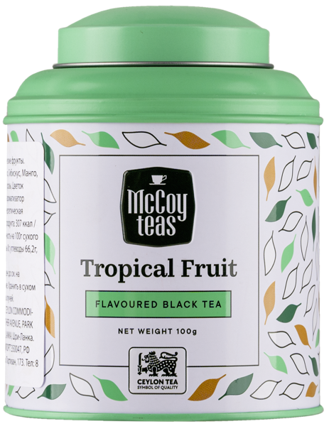 Изображение Чай черный Маккой тропические фрукты Маккой Цейлон ж/б, 100 г