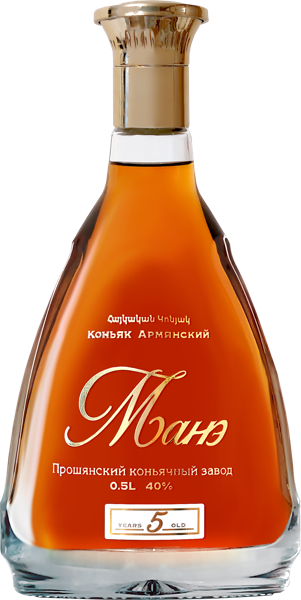 Изображение Коньяк 40% Манэ 5 лет Прошянский КЗ с/б, 0,5 л