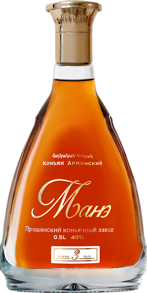 Изображение Коньяк 40% Манэ 3 года Прошянский КЗ с/б, 0,5 л