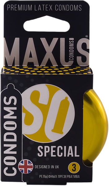 Изображение Презервативы Максус спешл точечно-ребристые ФармЛайн ж/б, 3 шт