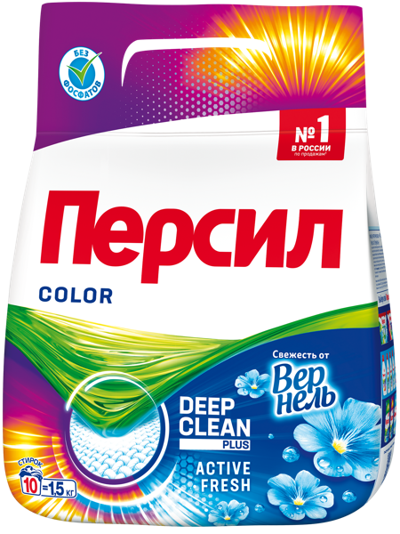 Изображение Стиральный порошок автомат Персил вернель цветное белье Хенкель м/у, 1,5 КГ
