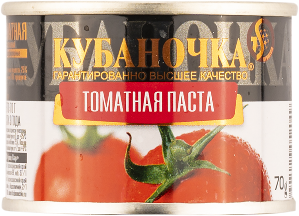 Изображение Томатная паста Кубаночка Гранд Стар ж/б, 70 г