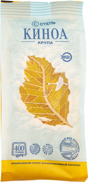 Изображение Крупа киноа Агрохолдинг Степь белая Инвестпром-Опт м/у, 400 г