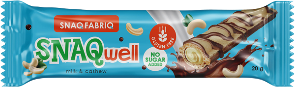 Изображение Батончик вафельный Снэк фабрик молочно-ореховая паста Фитнес Фуд м/у, 20 г