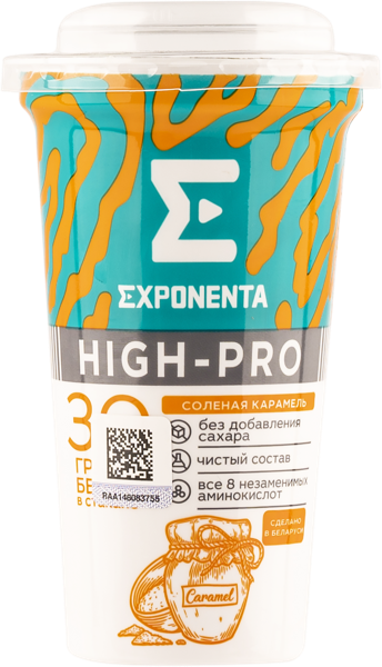 Изображение Продукт кисломолочный обогащен белком 30г Экспонента соленая карамель Молочные горки п/б, 250 мл