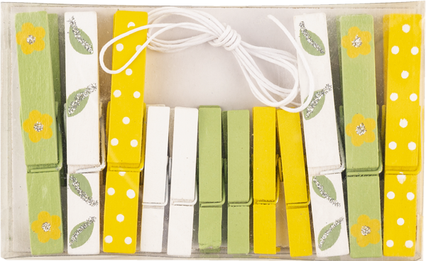 Изображение Прищепки деревянные Купман декоративные пасхальные Купман Интернэшнл , 12 шт