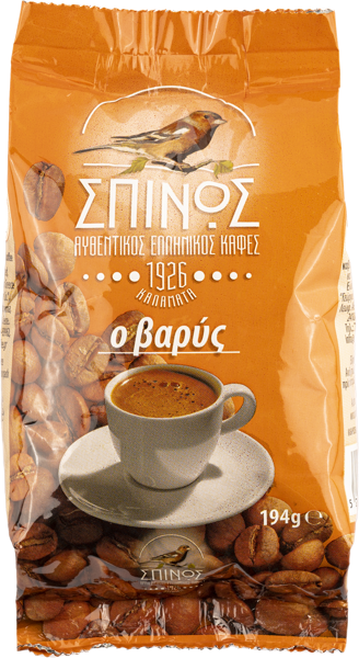 Изображение Кофе молотый Спинос темная обжарка Георгиос Спинос м/у, 194 г