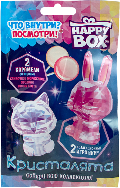 Изображение Карамель на палочке Хэппи Бокс кристалята с фигуркой Сладкая сказка м/у, 20 г