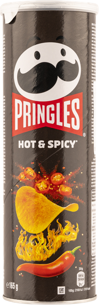Изображение Чипсы картофельные Принглс хот энд спайси Келлогс кор, 165 г