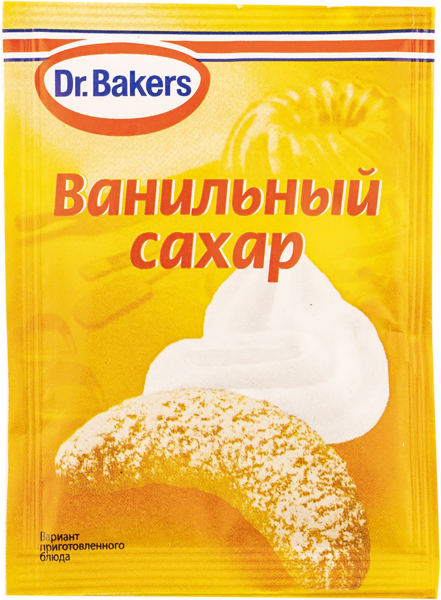 Изображение Ванильный сахар для выпечки Др. Бейкерс Др. Бейкерс м/у, 8 г