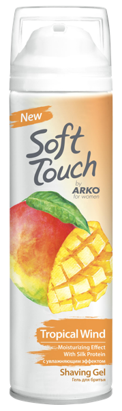 Изображение Гель для бритья женский Арко софттач тропическая свежесть Евиап Сабун ж/б, 200 мл