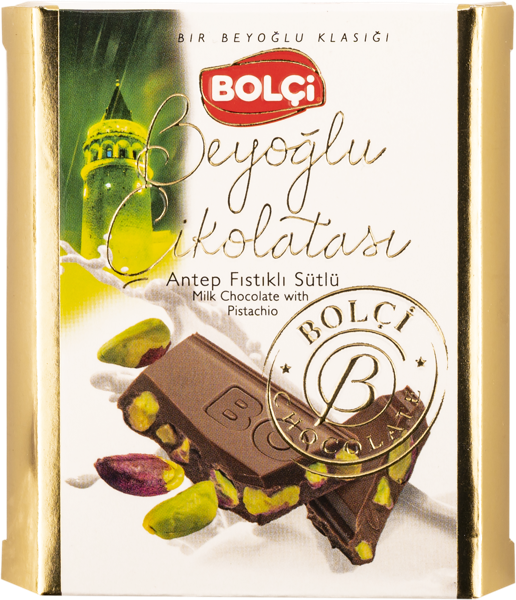 Изображение Шоколад молочный Болчи цельная фисташка Болчи Чиколата кор, 60 г