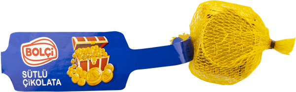Изображение Шоколад молочный фигурный Болчи золотые монеты Болчи Чиколата м/у, 60 г