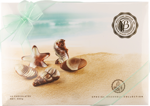 Изображение Конфеты в шоколаде Болчи ракушки пралине ассорти Болчи Чиколата кор, 400 г