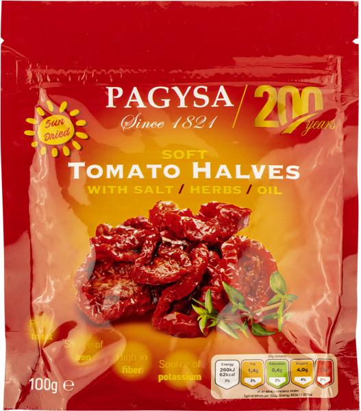 Изображение Томат вяленый Пагиса с солью маслом травами Нова Фрутс м/у, 100 г