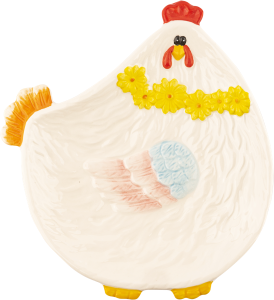 Изображение Блюдо 21*19,5см белое Лефард курочка Лефард , 1 шт